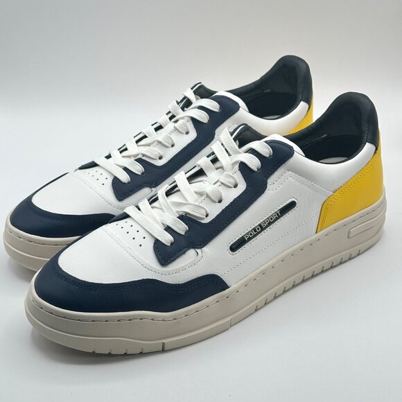 Men's Polo Ralph Lauren PS300  100% Leather Sneaker Size 11.5 - Picture 1 of 11